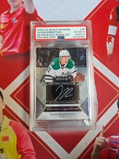 2020-21 UD Black Diamond Silver/Black Autograph Rookie Jason Robertson /149 PSA6