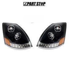 20359833 20359834 LED Projector Headlight Pair for Volvo VNL 2004-2017
