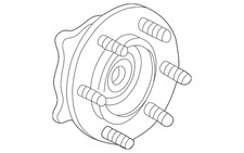 Genuine  Front Wheel Hub and Bearing Assembly with Wheel Speed Sensor 84856655