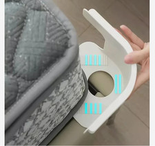 Set of 4 bed sheet clips provides a secure hold, with high-strength straps