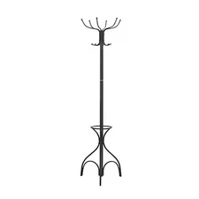 MONARCH SPECIALTIES I 2031 Coat Rack, Hall Tree, Free Standing, 12 Hooks,