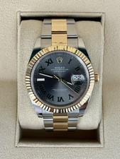 2026 Rolex Datejust 126333 Gold and Silver Oyster Bracelet & Gold Bezel Full SET