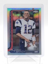 TOM BRADY 2025 TOPPS CHROME IMAGE VARAIATION REFRACTOR #401 PATRIOTS Q5692