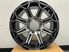 17x 9 Inch Black Machined Face Wheels Rim 6x139.7 Wheel 6 Lug Et 0 Mm Cb 110.5