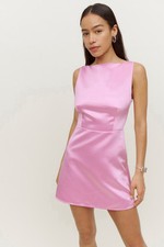 Reformation Zenni Light Pink Sleeveless Mini Dress Formal sz 2