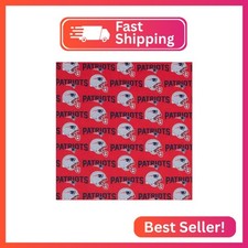 New England Patriots Cotton Fabric - NFL Team Logo Cotton Fabric by The Yard, Fa