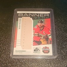 Upper Deck 2025-26 SP Game Used Banner Year Nick Foligno Blackhawks