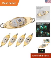 Durable LED Fishing Lures - Pack of 5, Ideal for Saltwater & Freshwater Trolling