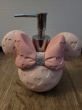Minnie Mouse Bejeweled Pink Soap/Lotion Pump Dispenser