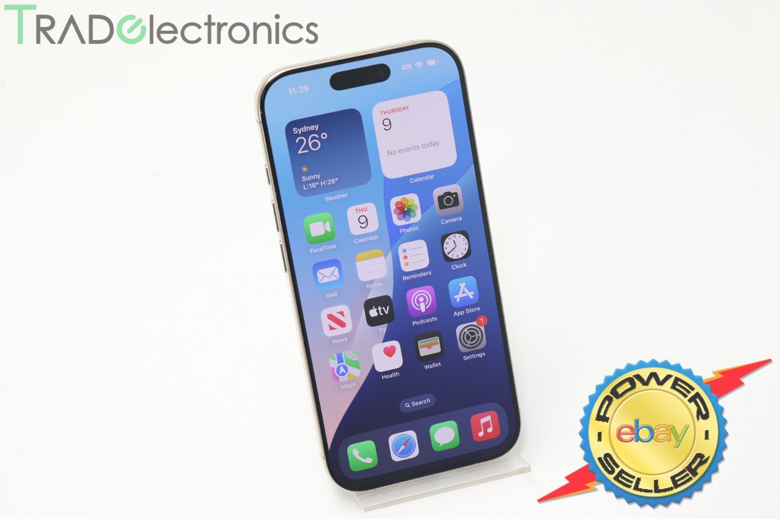 (👍A)Apple iPhone 16 Pro 256GB Natural Titanium 6.3
