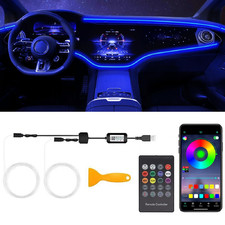 Qvevdacar Interior Car Led Strip Lights Wireless App Remote Control Rgb 2 In 1