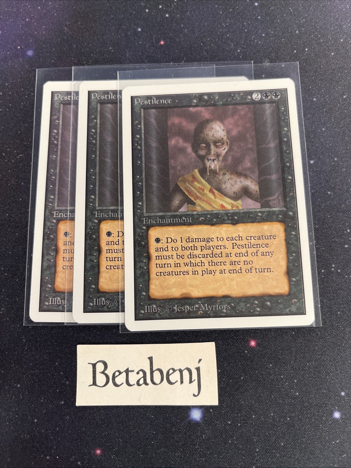 1x MTG Unlimited Pestilence from Estate Collection