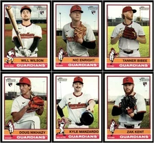 2025 Topps Heritage High Team Set Cleveland Guardians (501-700) No SP's 