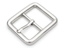 4pcs Single Prong Belt Buckle Square Center Bar Buckles Leather Craft Accesso...