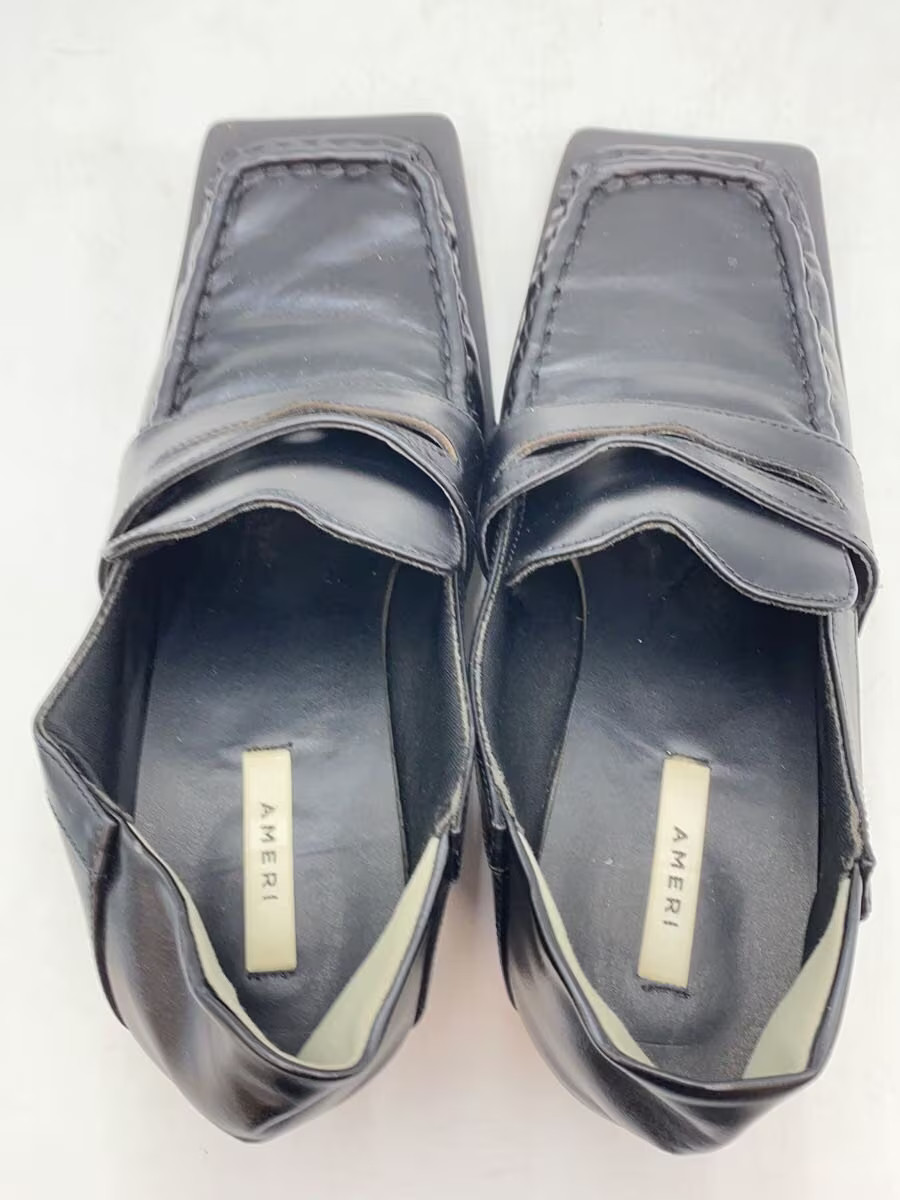Ameri Square Toe Pumps L Black Jis38 - image 3