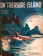 On Treasure Island Vintage Sheet Music by Edgar Leslie & Joe Burke 1935