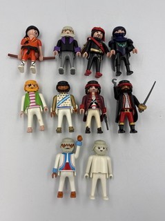 Set Of 10 Playmobil Figures Lot Replacement Toys As Shown Some Rare
