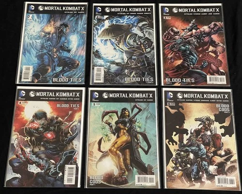 MORTAL KOMBAT X SET #1 TO 12 VARIANT DC COMICS 2015
