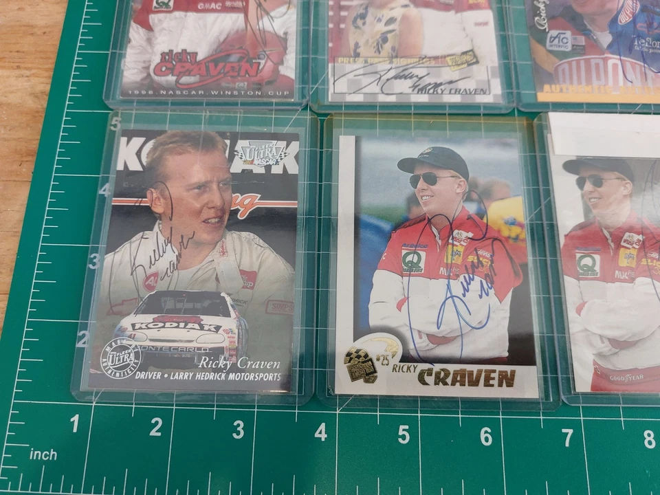 Ricky Craven Nascar Autograph Card Lot of 9 Numbered Misc - Image 2 of 4