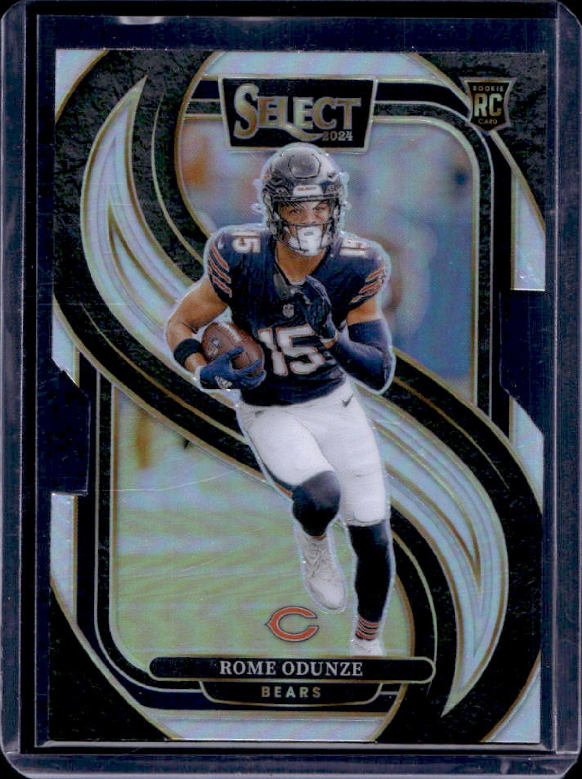 2024 Select Rome Odunze Premier RC Silver Prizm Die-Cut #136 Bears