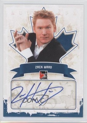 2011 ITG Canadiana Blue Zack Ward #A-ZW1 Auto 0c3