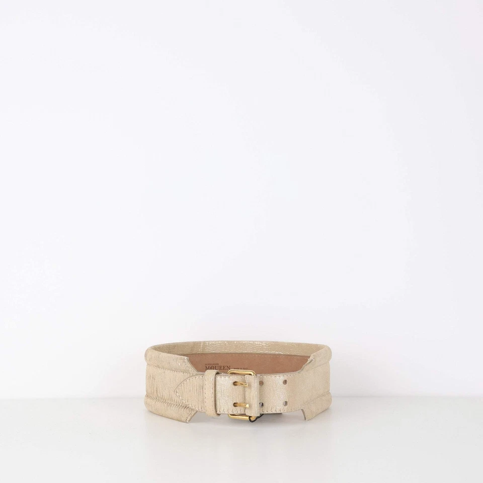 Alexander McQueen Gold Belt,