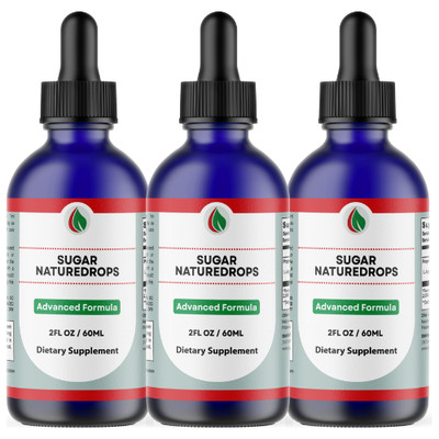 Sugar Nature Drop Supplement, Formula for Blood Support | 2floz-60ml , 3 Bottles