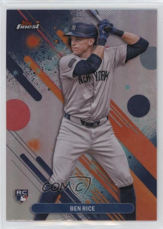 2025 Topps Finest Common Refractor Ben Rice #48 1i3m