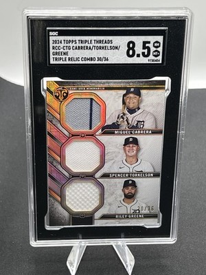 2024 Topps Triple Threads Cabrera/Torkelson/Greene /36