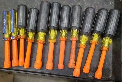 Cementex Insulated Screwdriver Lot 14pc 1000V Made USA Electrician Tools