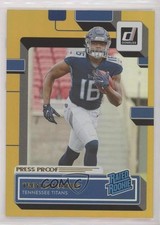 2022 Panini Donruss Rated Rookie Press Proof Premium Treylon Burks #312 2l4
