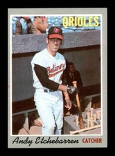 1970 Topps #213 Andy Etchebarren EX/EX+ X3662868