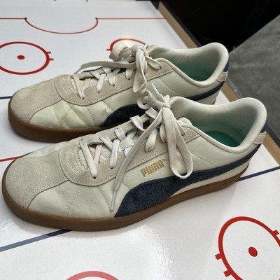 PUMA Club II Year Of Sports Lace Up Mens Off White Sneakers Casual Shoes Size 12