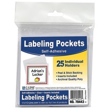 C-Line Self-Adhesive Labeling Pockets
