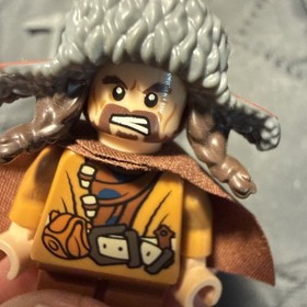 LEGO Bofur the Dwarf Minifigure Hobbit 79003 with cape and sword 