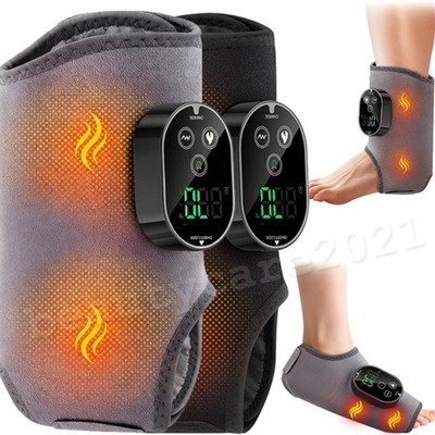 2X Fußmassagegerät Fußmassage Bein Fuß Knöchel Heiz Relax Vibration Massagegerät
