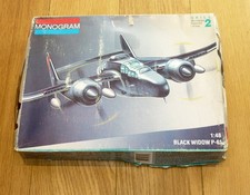 Old Monogram 1/48 scale Northrop P-61 A/B Black Widow (7546) - plane kit