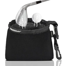 XINQIDAI Golf Club and Golf Ball Cleaning Bag - Cleans Club Grooves, Golf Bag...