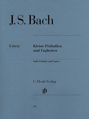 JS Bach Little Preludes & Fughettas for Piano Henle Urtext Sheet Music Book