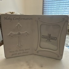 Holy Confirmation Photo Frame- 2.5  X 3.5  Photo - Portrait - Unisex Porcelain