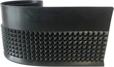 Craps Table Top Set - Diamond Pyramid Rubber Bumper Felt Wall,48"X11" Black Back