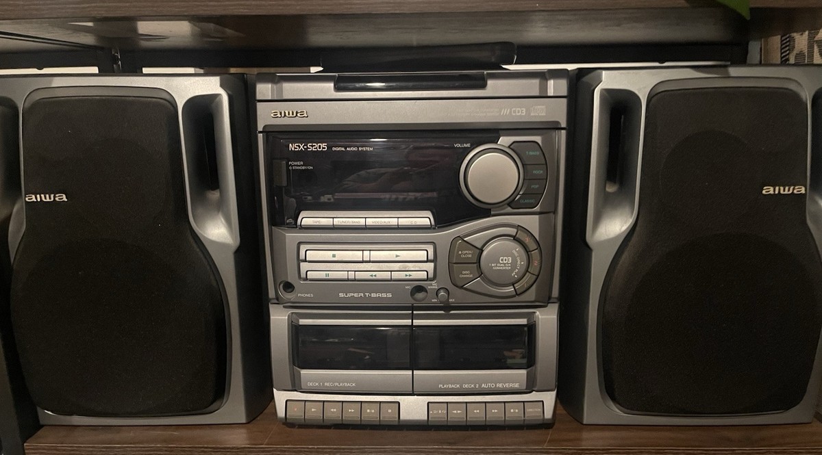 Aiwa NSX-S205 Stereo With Speakers And Remote | eBay