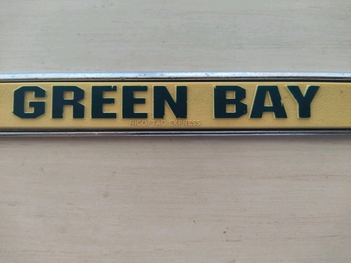 Rico Green Bay Packers Chrome License Plate Frame Used, But Useable!  - Picture 6 of 13