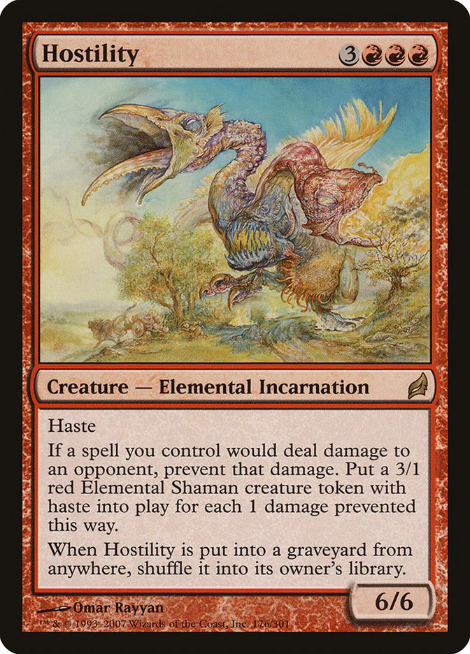 Hostility [Lorwyn] Lightly Played