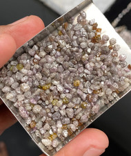 natural loose diamond uncut raw diamond lot 1+tcw scoop,1.5-4.5mm