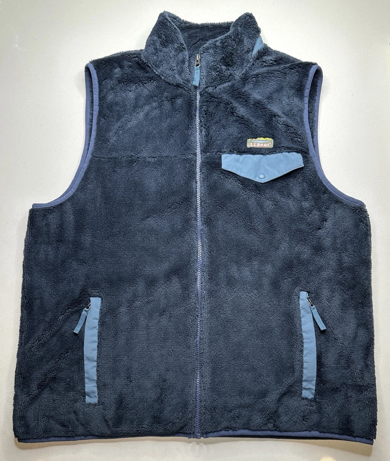 LL Bean Hi-Pile Fluffy Fleece Vest Men’s Size L Reg