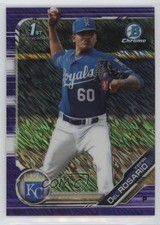 2019 Bowman Chrome Prospects Purple Shimmer Refractor Yefri Del Rosario 13c1