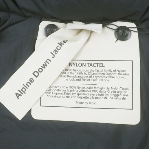 Ten C ALPINE Puffer Jacket Garment Dyed Hooded ZIPUP Puffer Jacket 46 with Garm - Picture 7 of 10