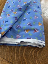 Happy Hanukkah  Hallmark Blue Menorah Free Spirit Westminster Fabric 8 Yds!