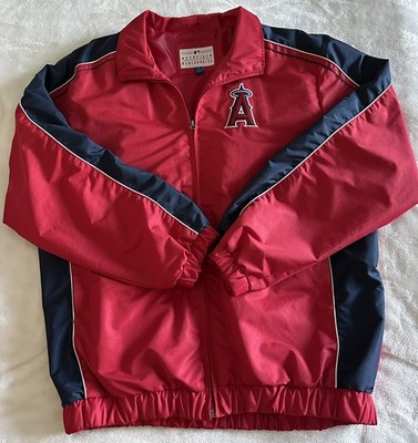 Vintage Majestic Anaheim Angels Jacket Mens Large- Blue/Red Windbreaker